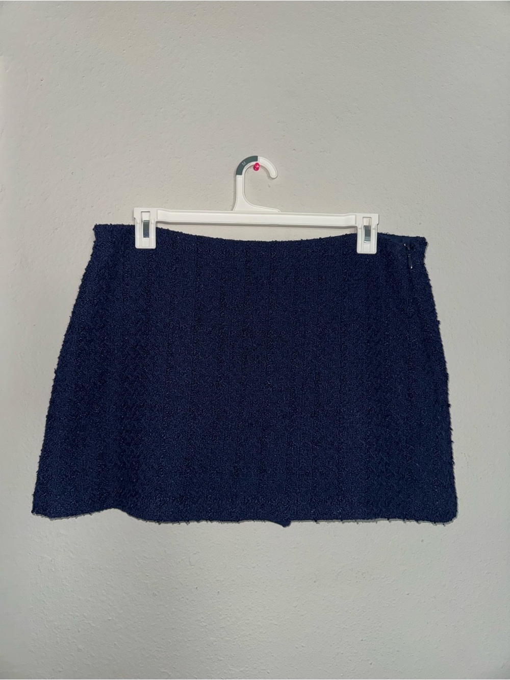 Classic Navy Bouclé Mini Skort